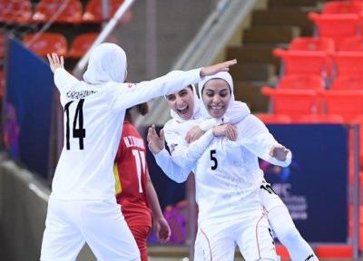 ایران 5 - ویتنام صفر، جام قهرمانی آسیا در یک قدمی دختران فوتسال ایران